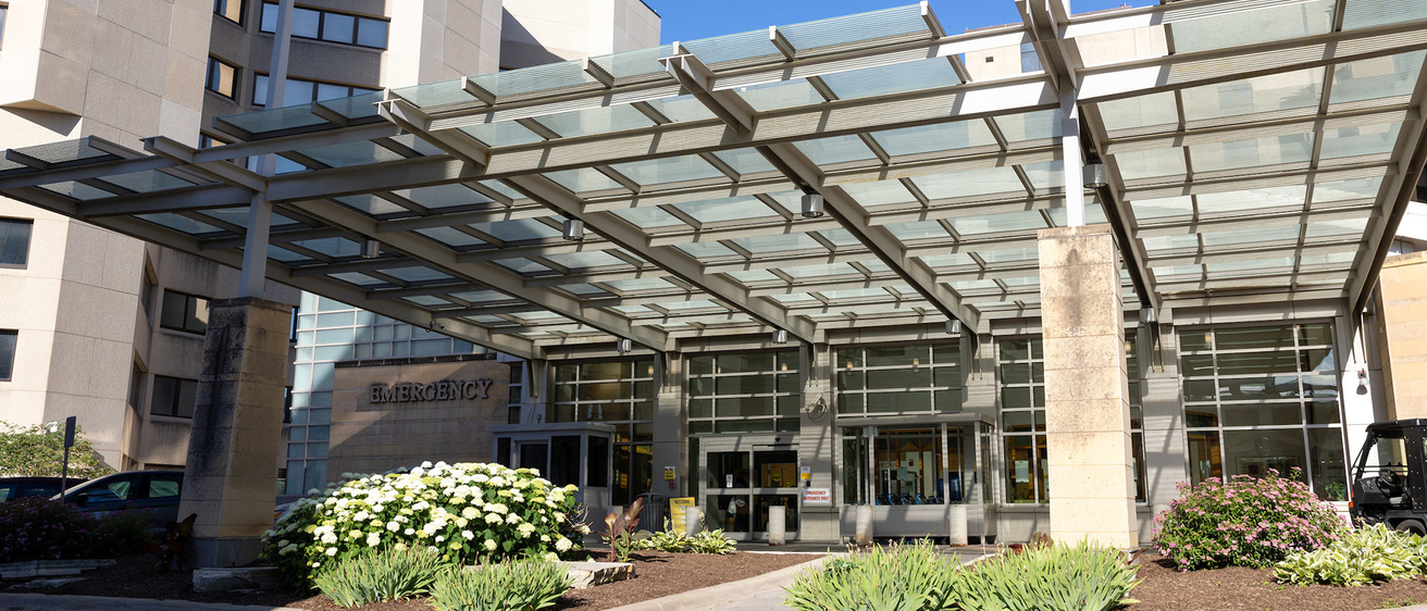 Emergency Room Entrance on main campus