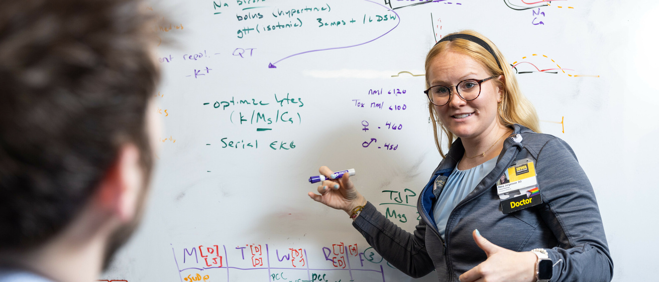 Emergency Medicine fellow Dana Jorgenson, DO, with the Medical Toxicology team on Monday, April 7, 2025.