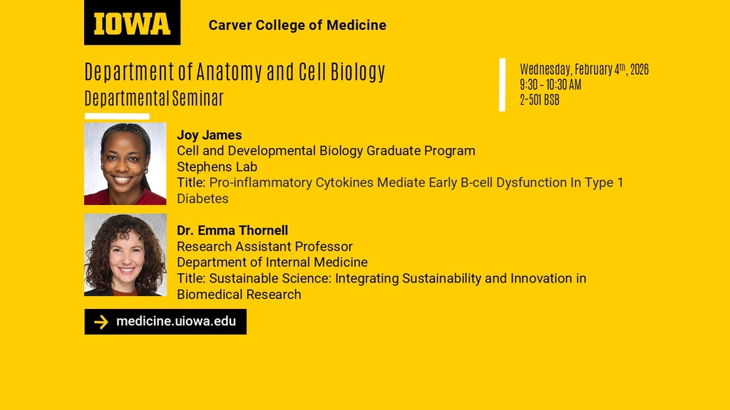 ACB Seminar Series - Joy James & Dr. Emma Thornell  promotional image